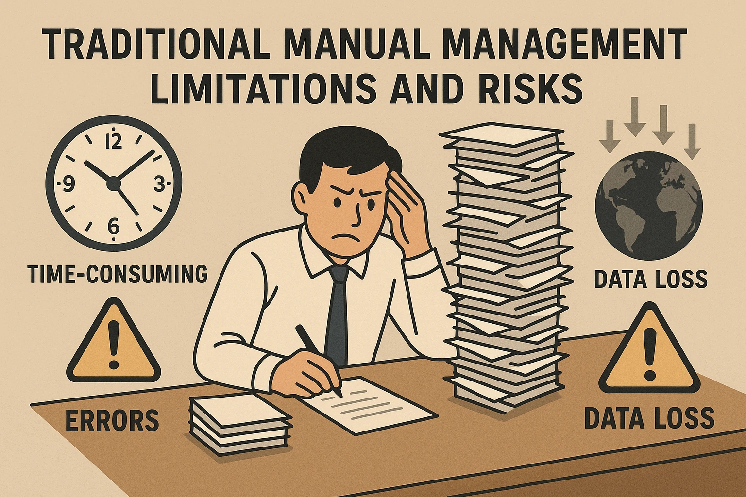 传统人工管理的局限与风险