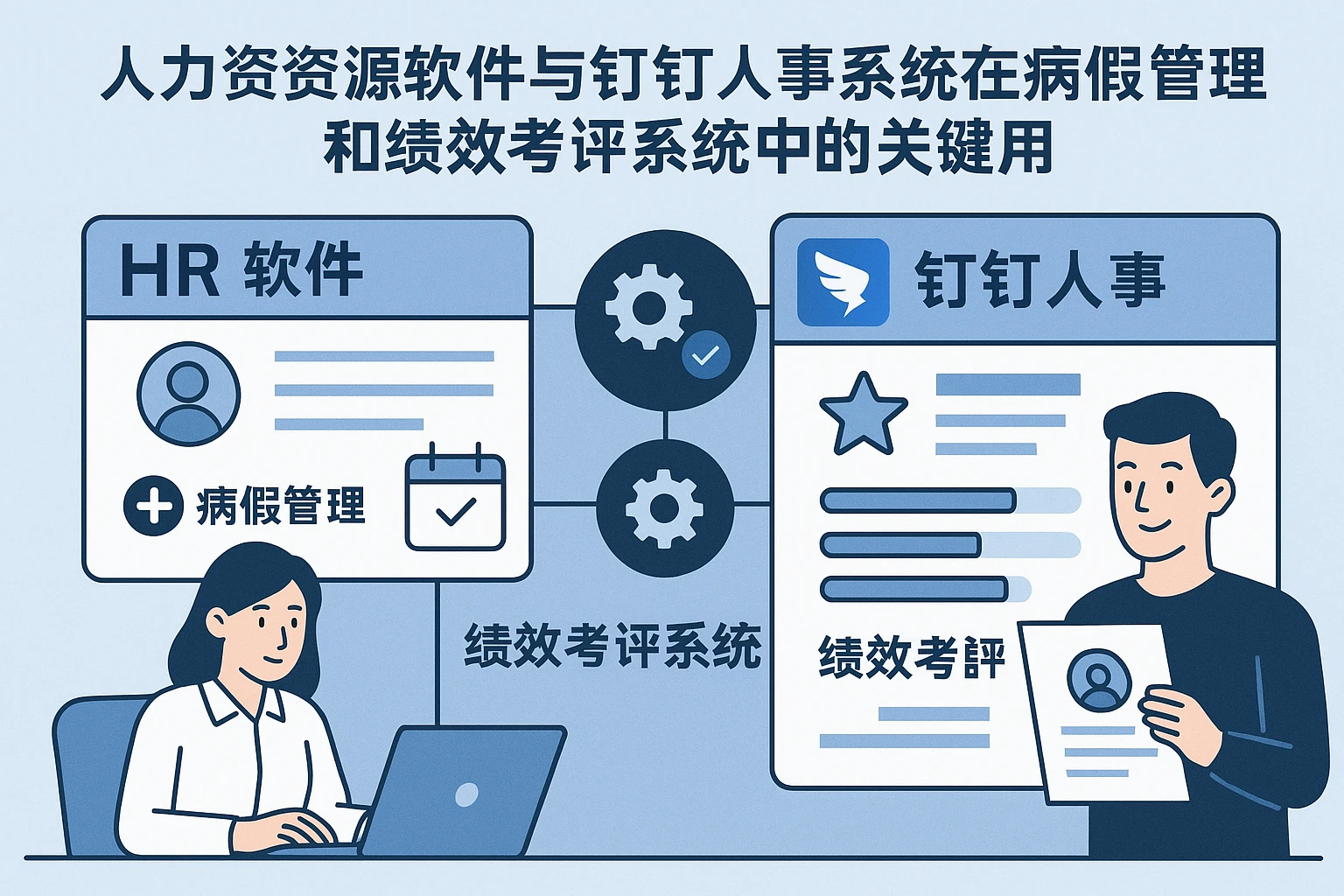 人力资源软件与钉钉人事系统在病假管理和绩效考评系统中的关键作用