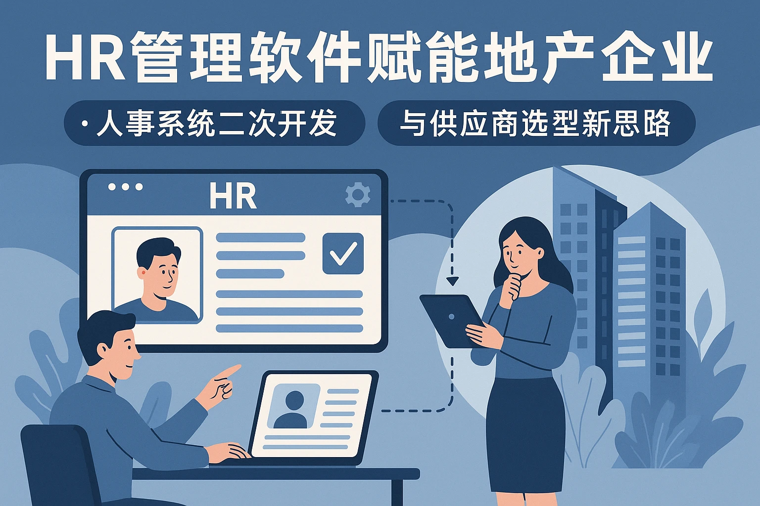 HR管理软件赋能地产企业：人事系统二次开发与供应商选型新思路
