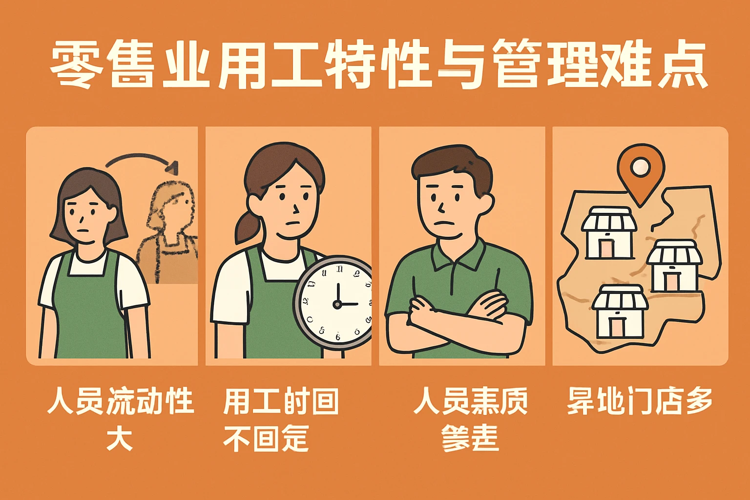 零售业用工特性与管理难点