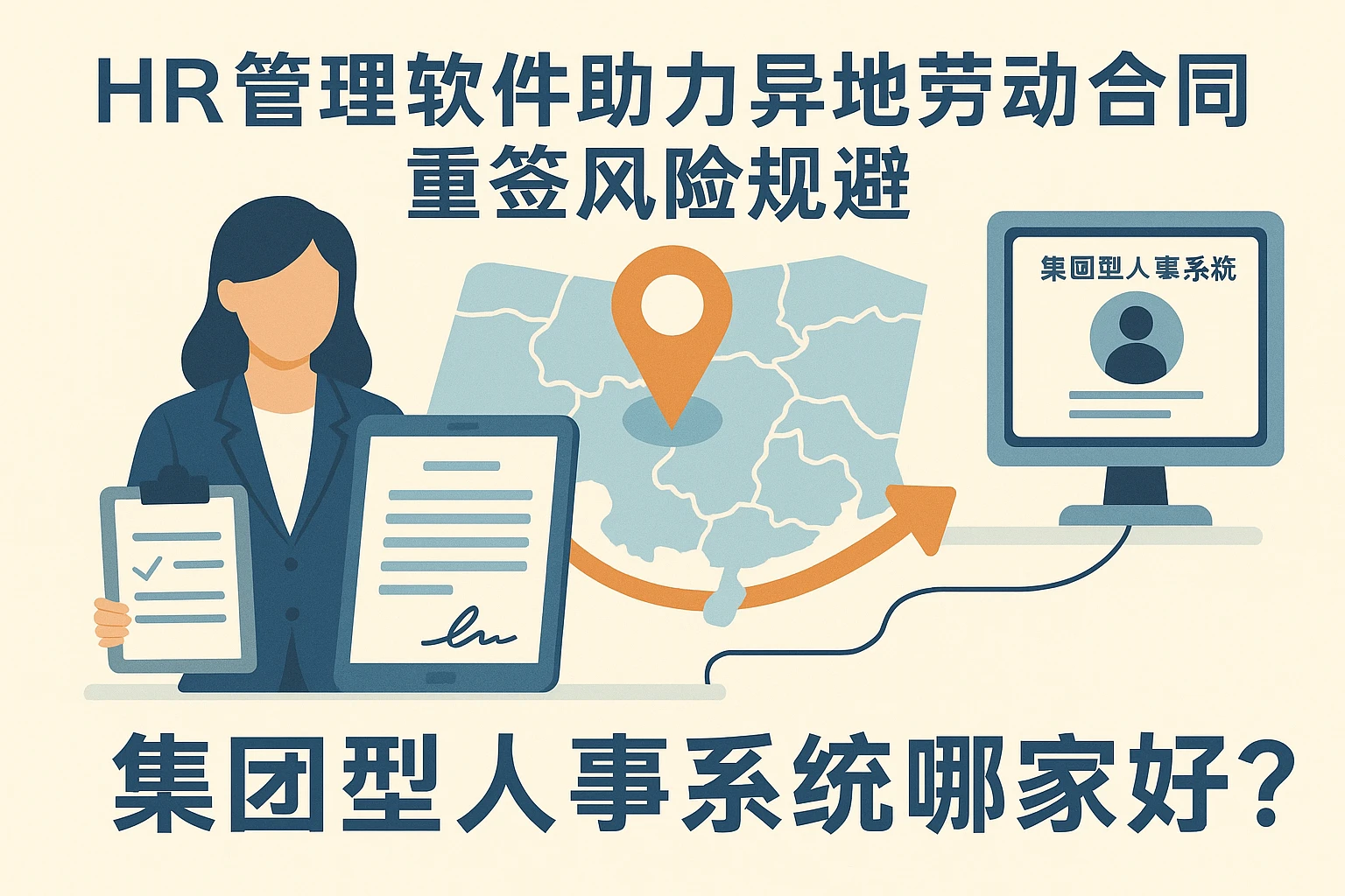 HR管理软件助力异地劳动合同重签风险规避——集团型人事系统哪家好？