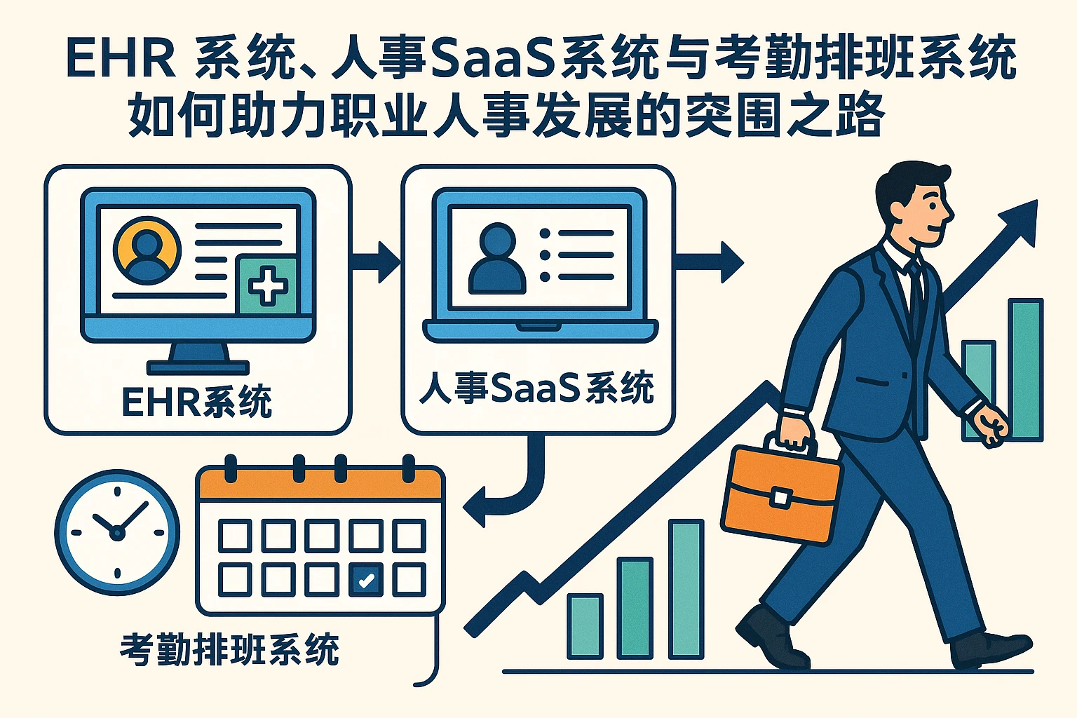 EHR系统、人事SaaS系统与考勤排班系统如何助力职业人事发展的突围之路