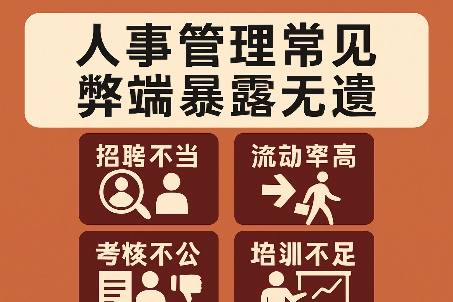 人事管理常见弊端暴露无遗