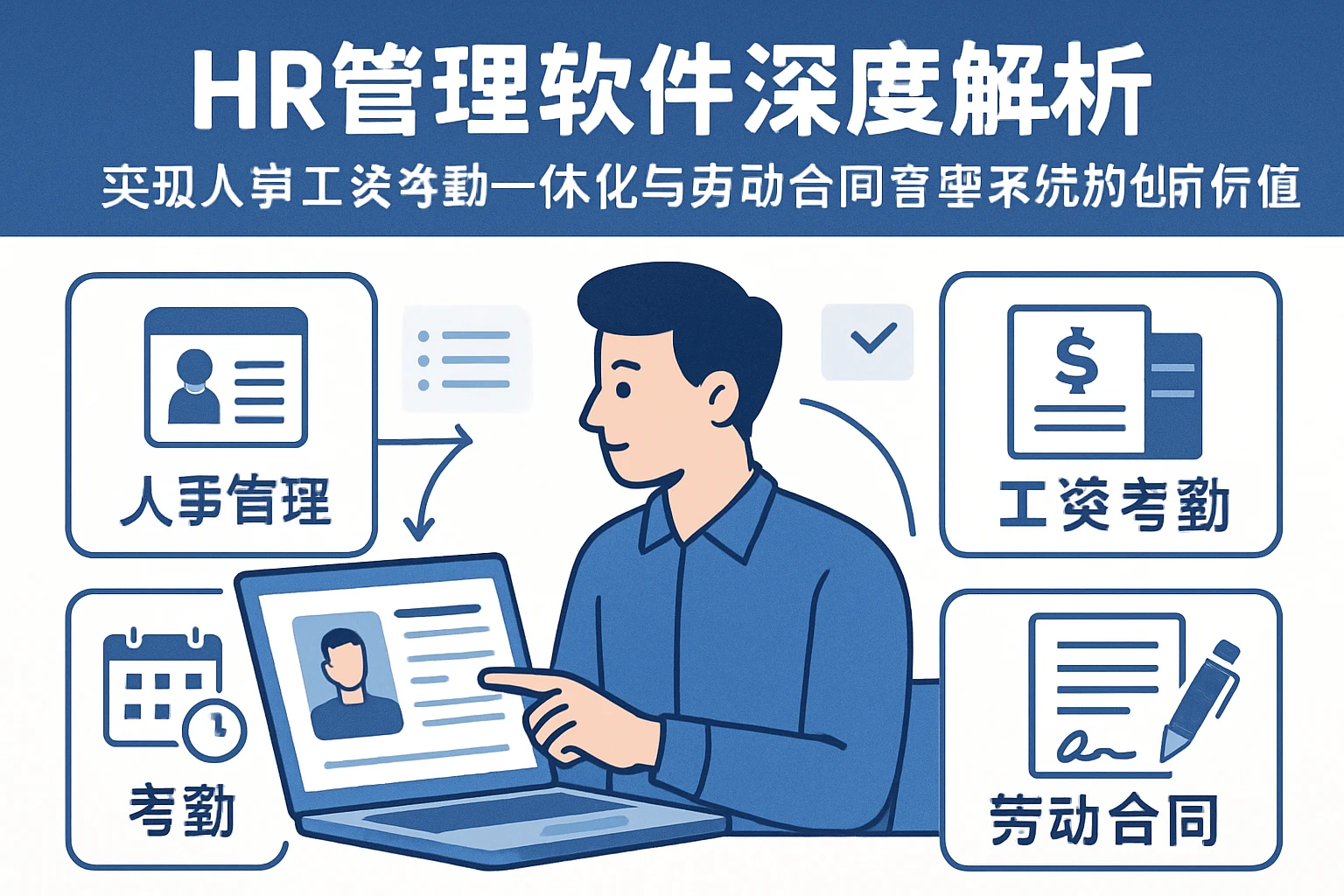 HR管理软件深度解析：实现人事工资考勤一体化与劳动合同管理系统的创新价值