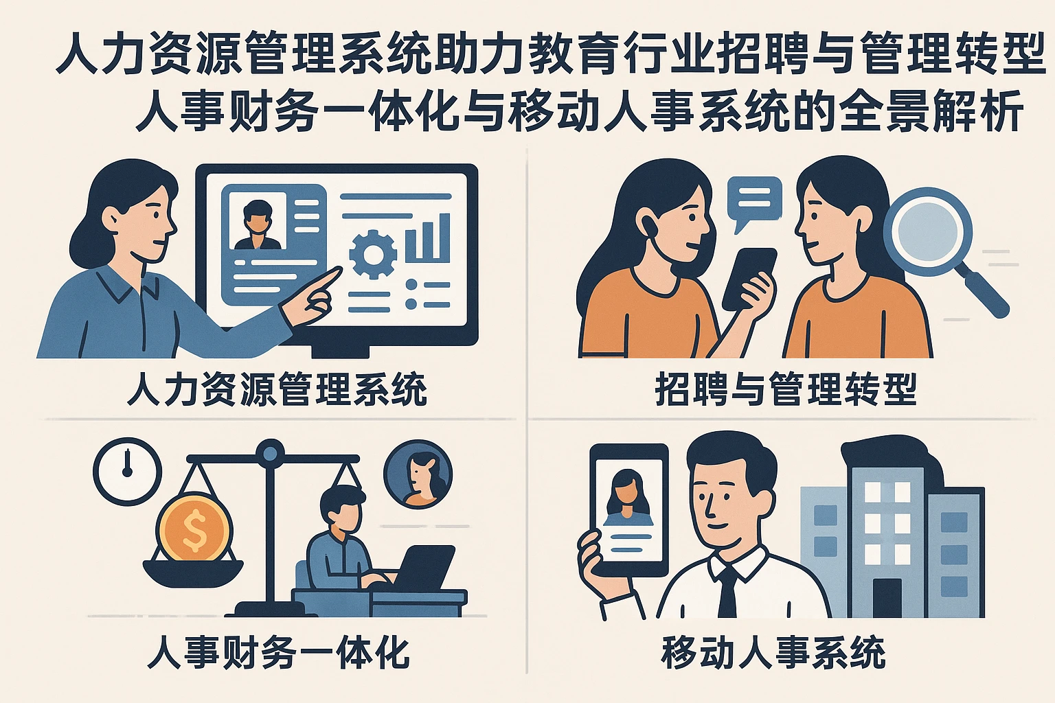 人力资源管理系统助力教育行业招聘与管理转型：人事财务一体化与移动人事系统的全景解析