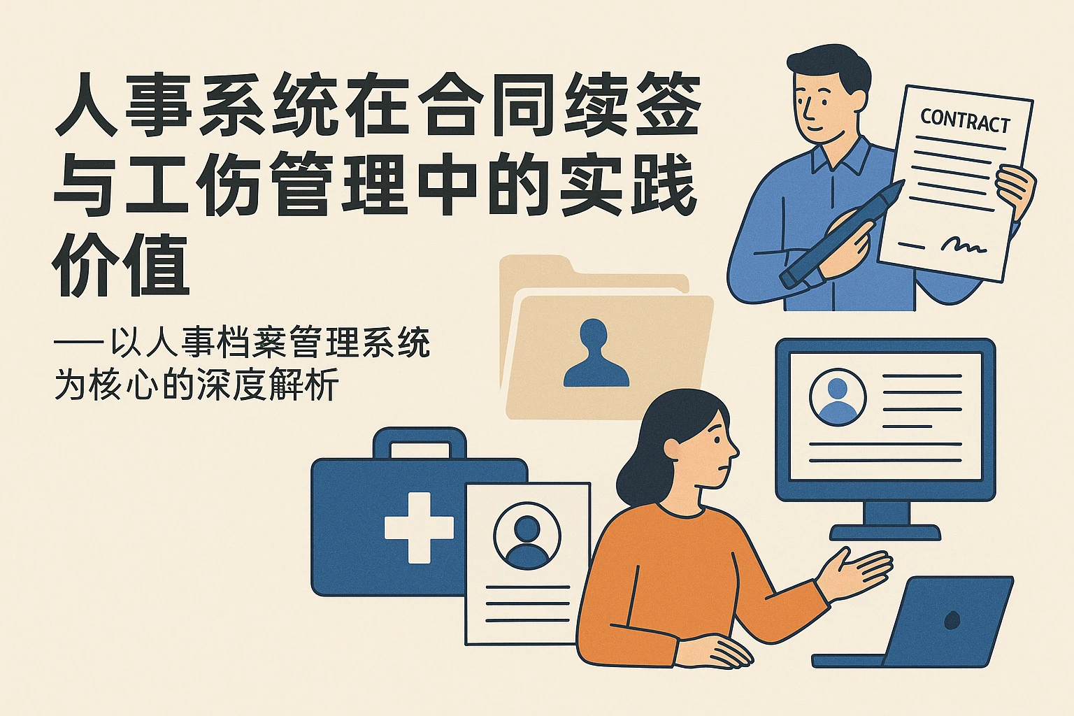 人事系统在合同续签与工伤管理中的实践价值——以人事档案管理系统为核心的深度解析
