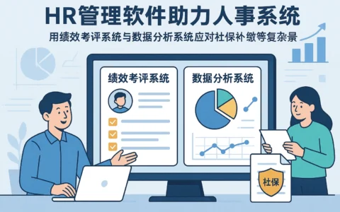 HR管理软件助力人事系统：用绩效考评系统与数据分析系统应对社保补缴等复杂场景