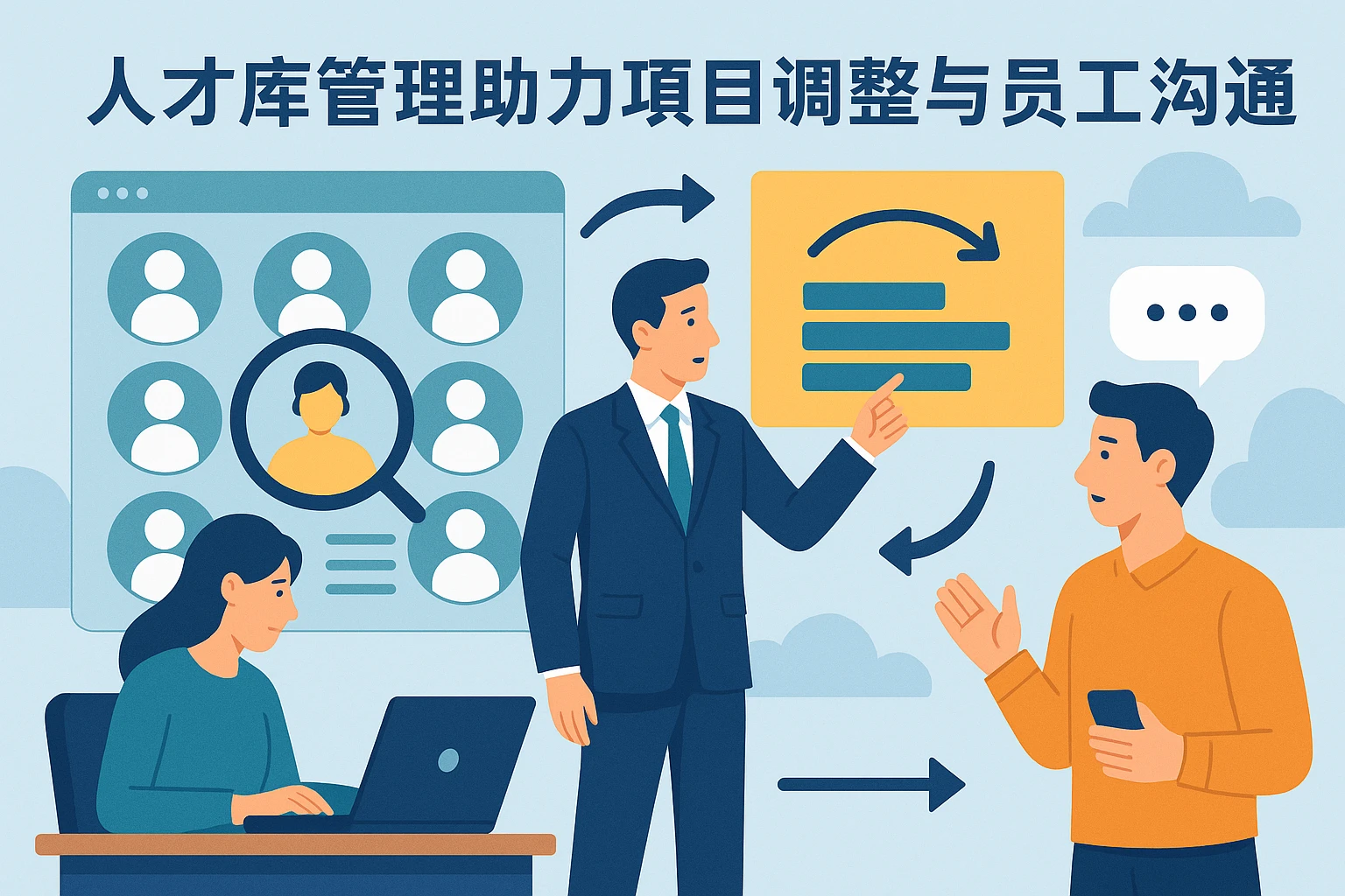 人才库管理助力项目调整与员工沟通