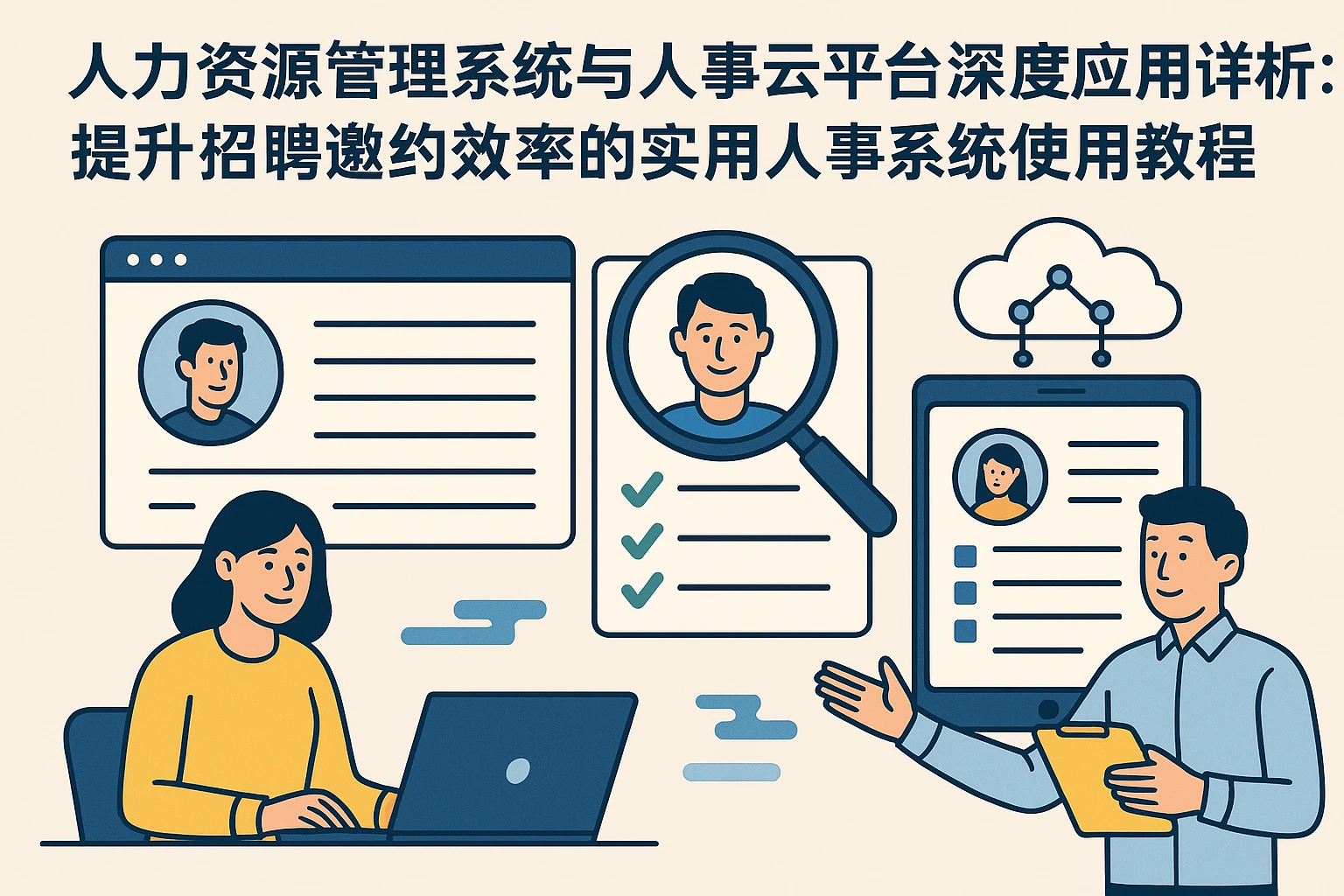 人力资源管理系统与人事云平台深度应用详析：提升招聘邀约效率的实用人事系统使用教程