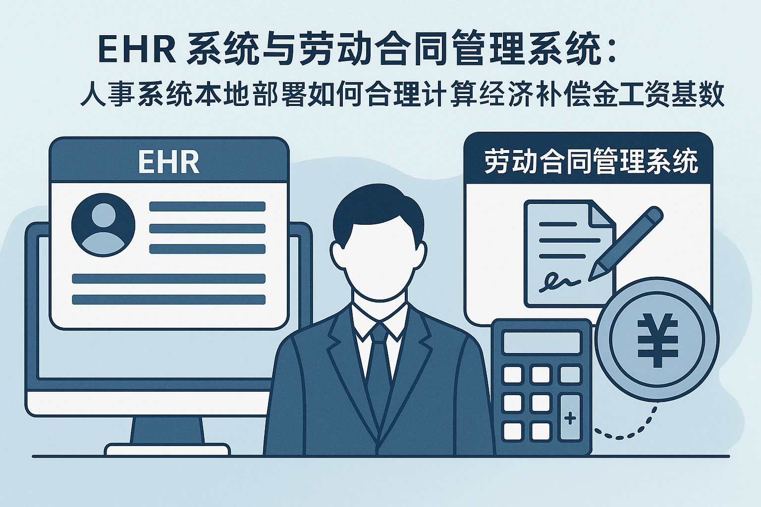 EHR系统与劳动合同管理系统：人事系统本地部署如何合理计算经济补偿金工资基数