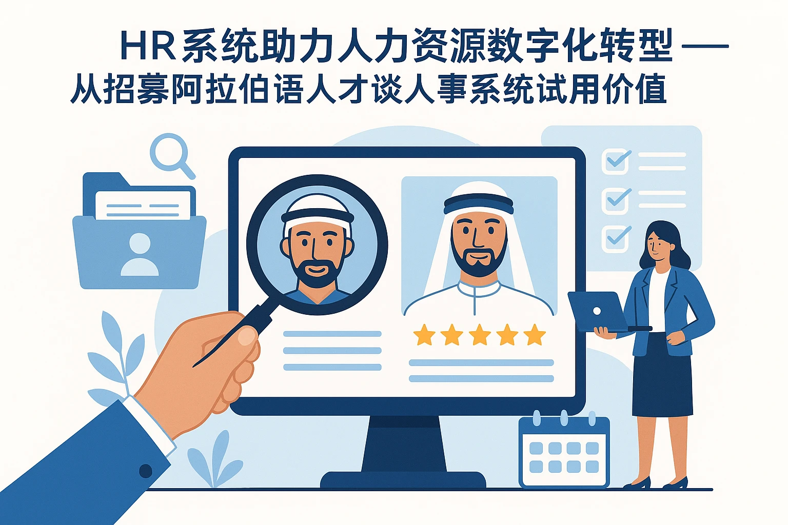 HR系统助力人力资源数字化转型——从招募阿拉伯语人才谈人事系统试用价值
