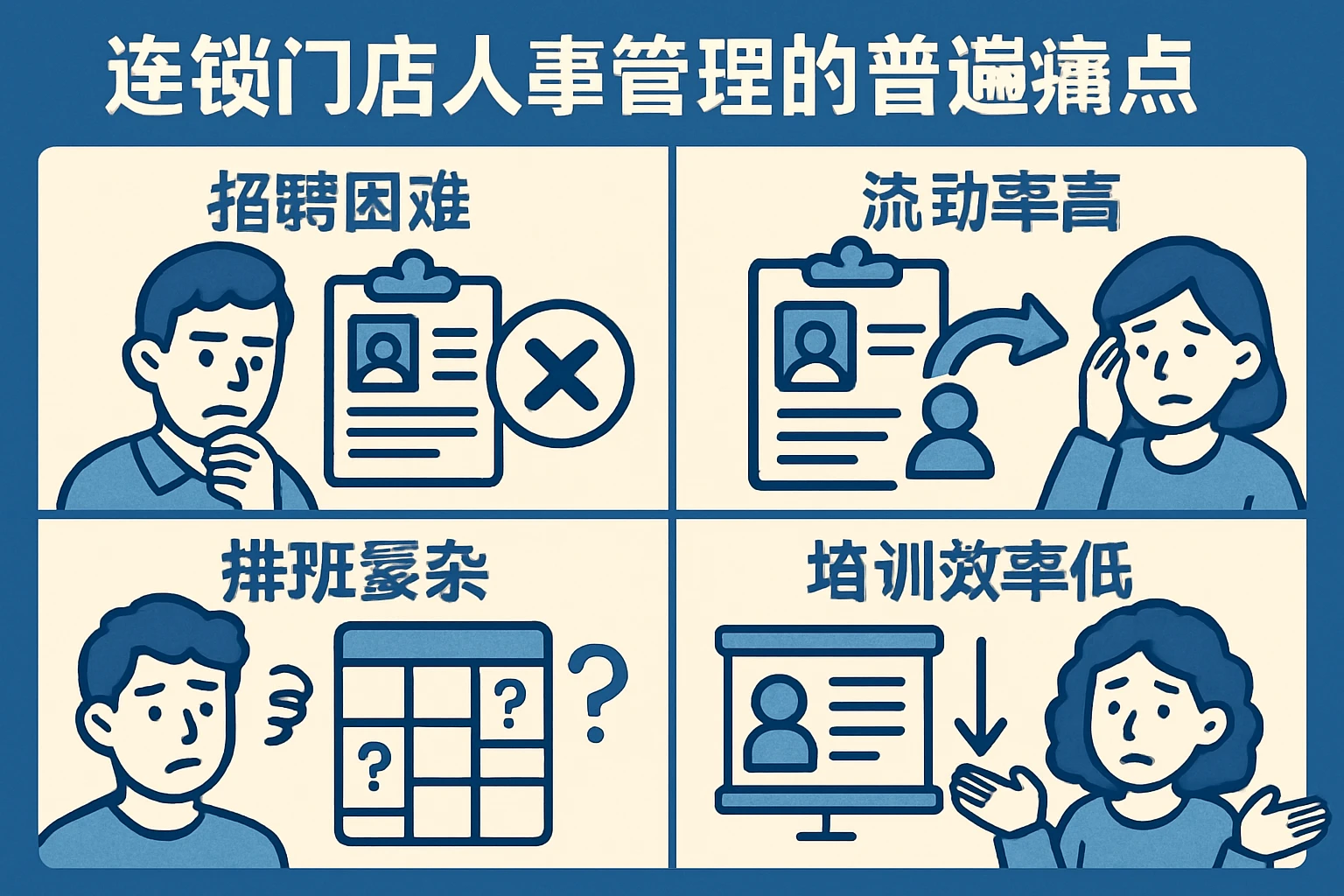 连锁门店人事管理的普遍痛点