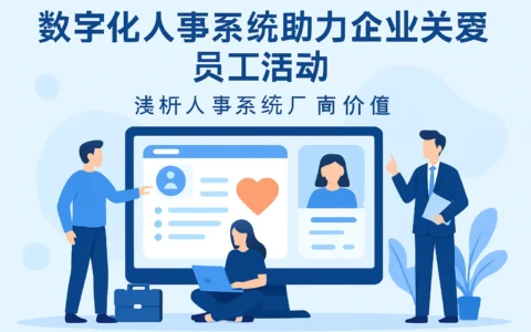 数字化人事系统助力企业关爱员工活动——浅析人事系统厂商价值