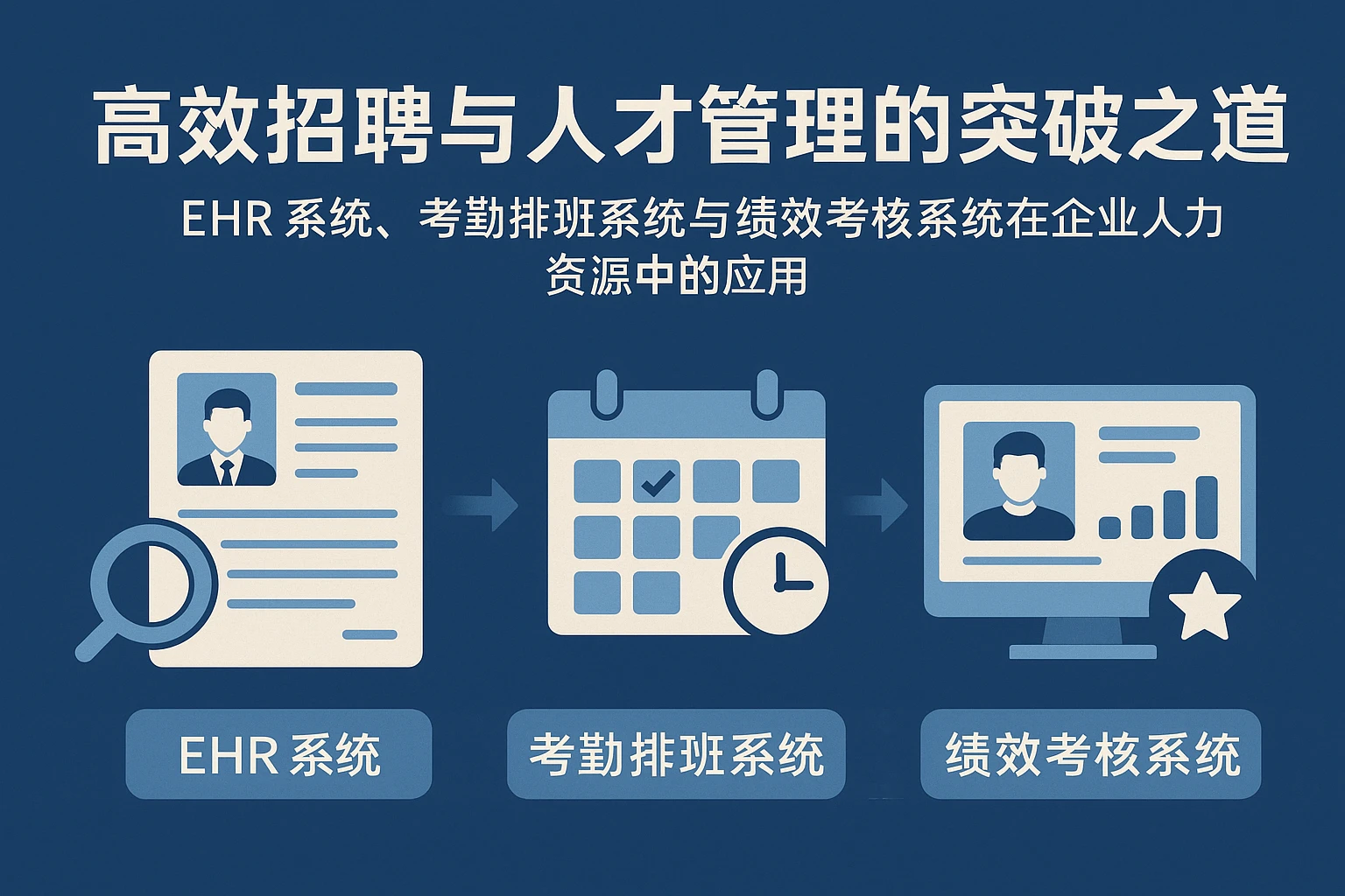 高效招聘与人才管理的突破之道——EHR系统、考勤排班系统与绩效考核系统在企业人力资源中的应用