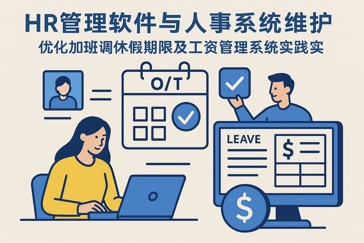 HR管理软件与人事系统维护：优化加班调休假期限及工资管理系统实践
