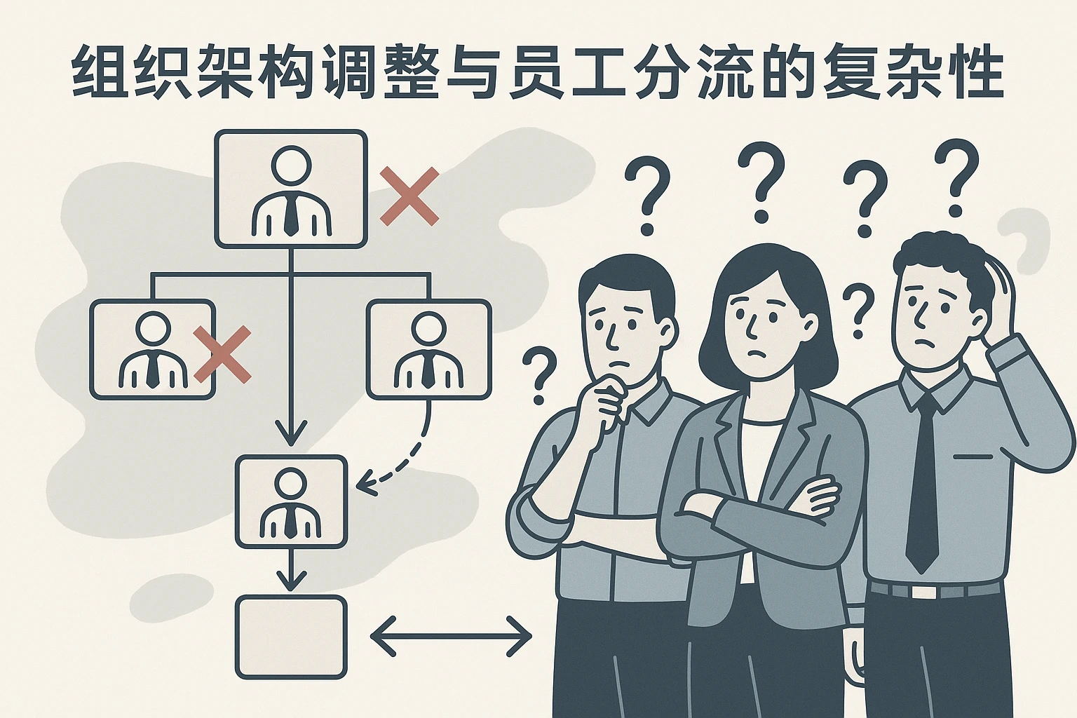 组织架构调整与员工分流的复杂性