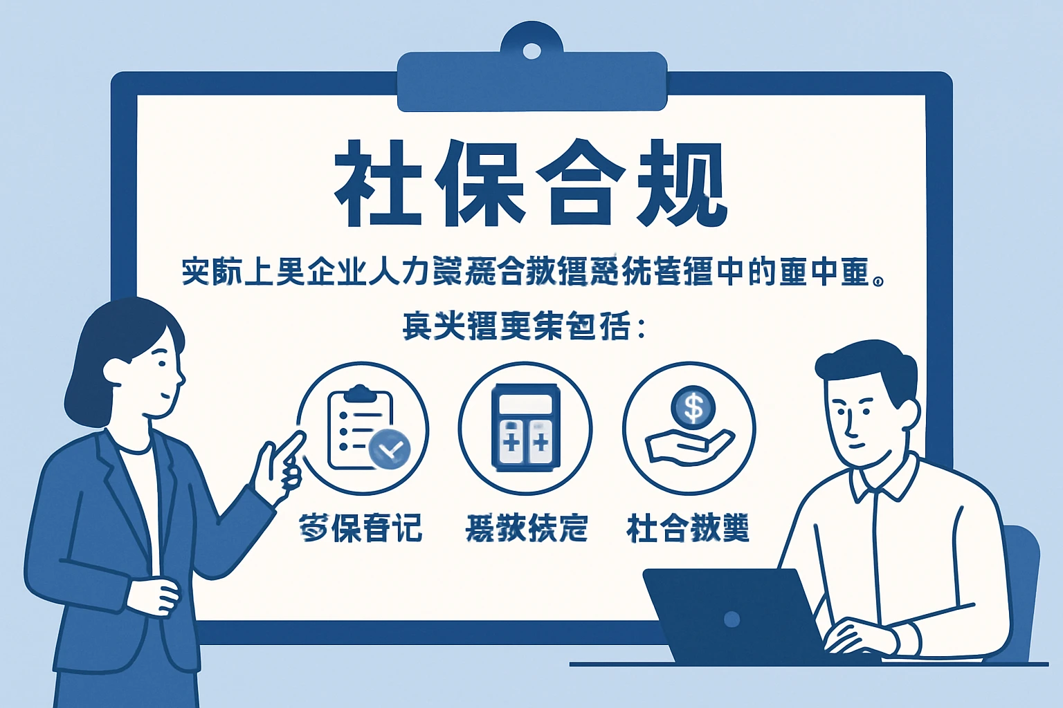 社保合规，实际上是企业人力资源全流程系统管理中的重中之重。其关键要素包括：