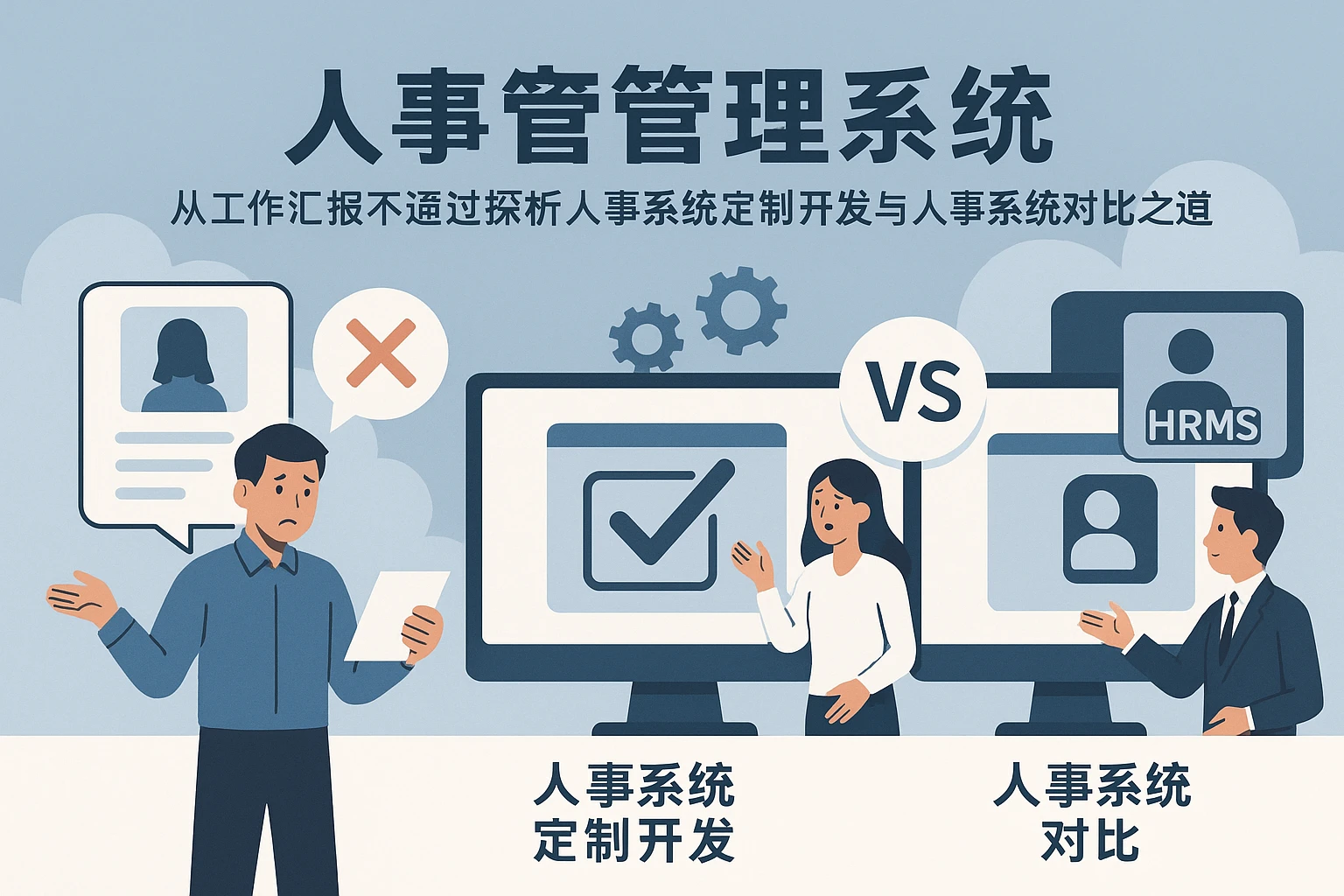 人事管理系统｜从工作汇报不通过探析人事系统定制开发与人事系统对比之道