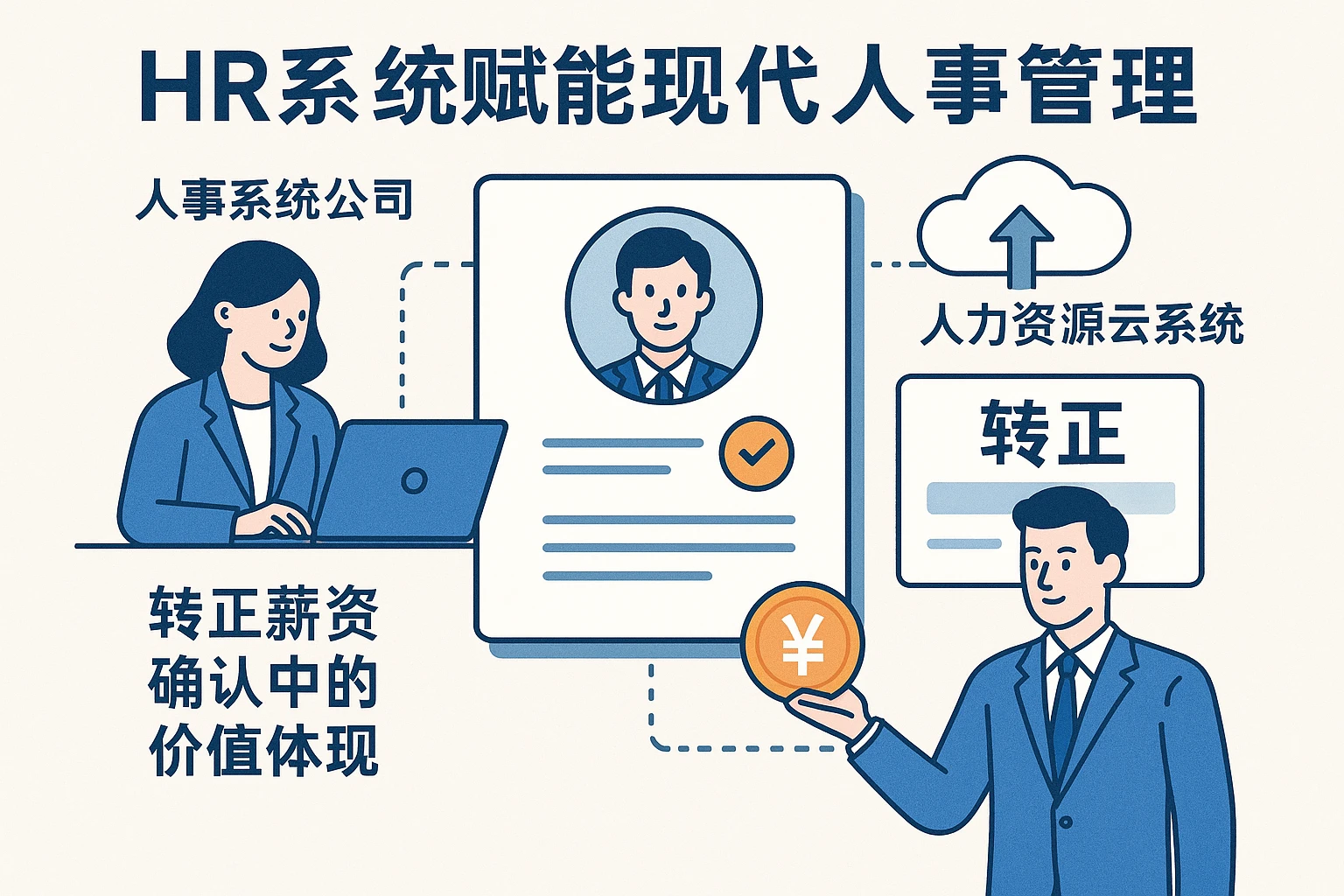 HR系统赋能现代人事管理：人事系统公司与人力资源云系统在转正薪资确认中的价值体现