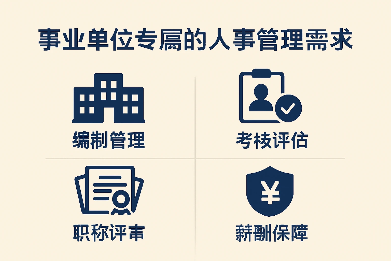事业单位专属的人事管理需求