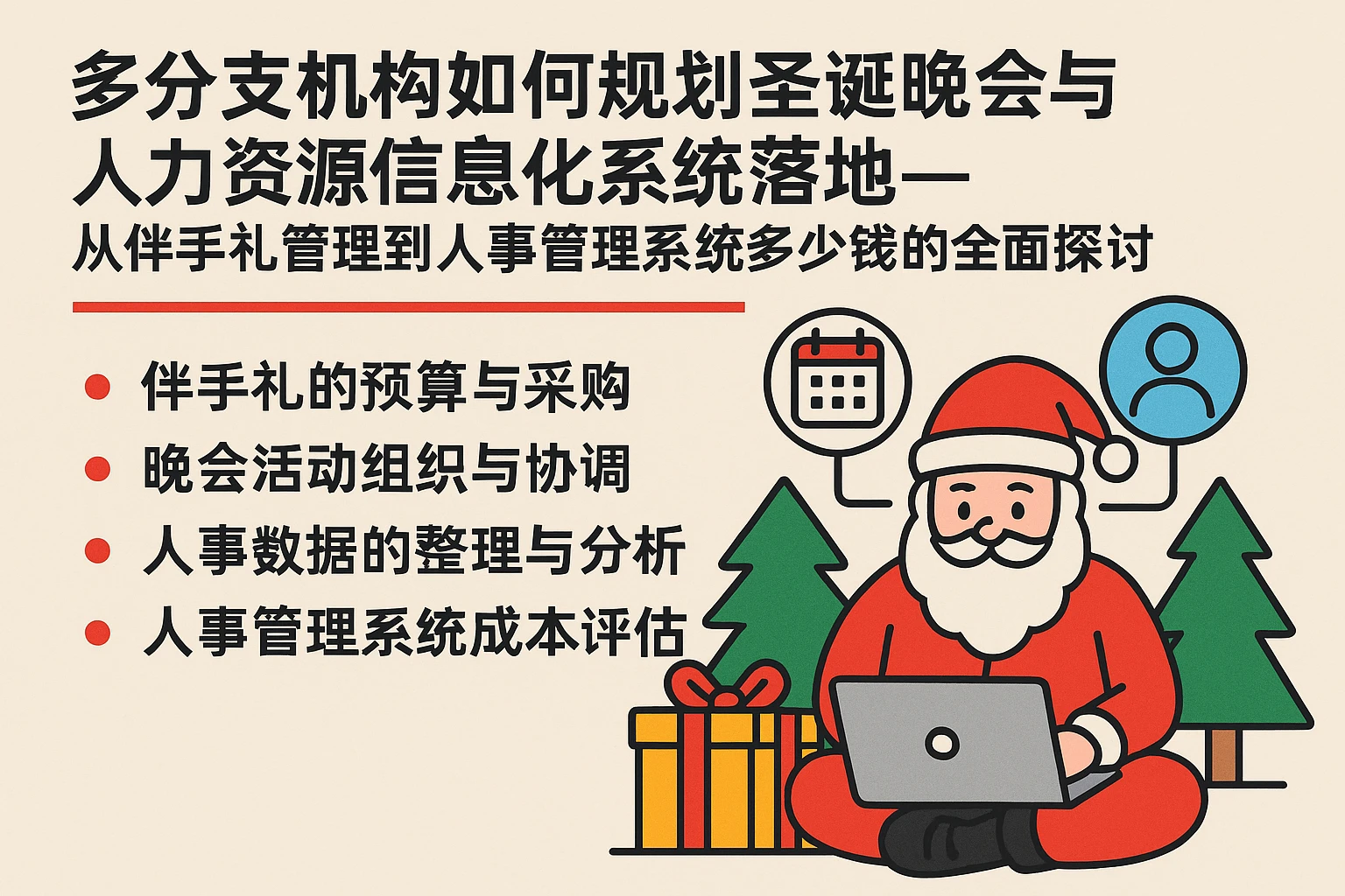 多分支机构如何规划圣诞晚会与人力资源信息化系统落地——从伴手礼管理到人事管理系统多少钱的全面探讨