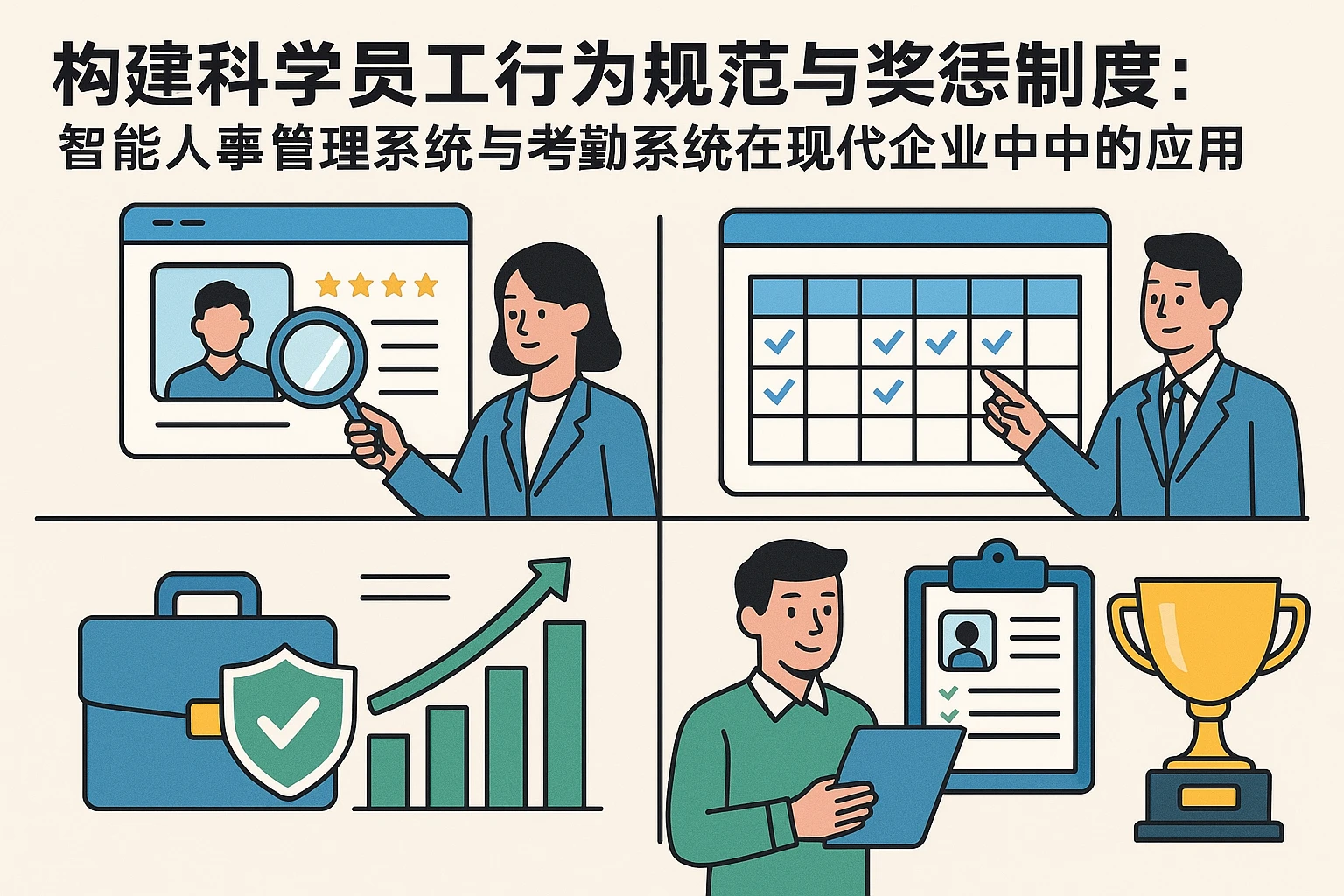 构建科学员工行为规范与奖惩制度：智能人事管理系统与考勤系统在现代企业中的应用