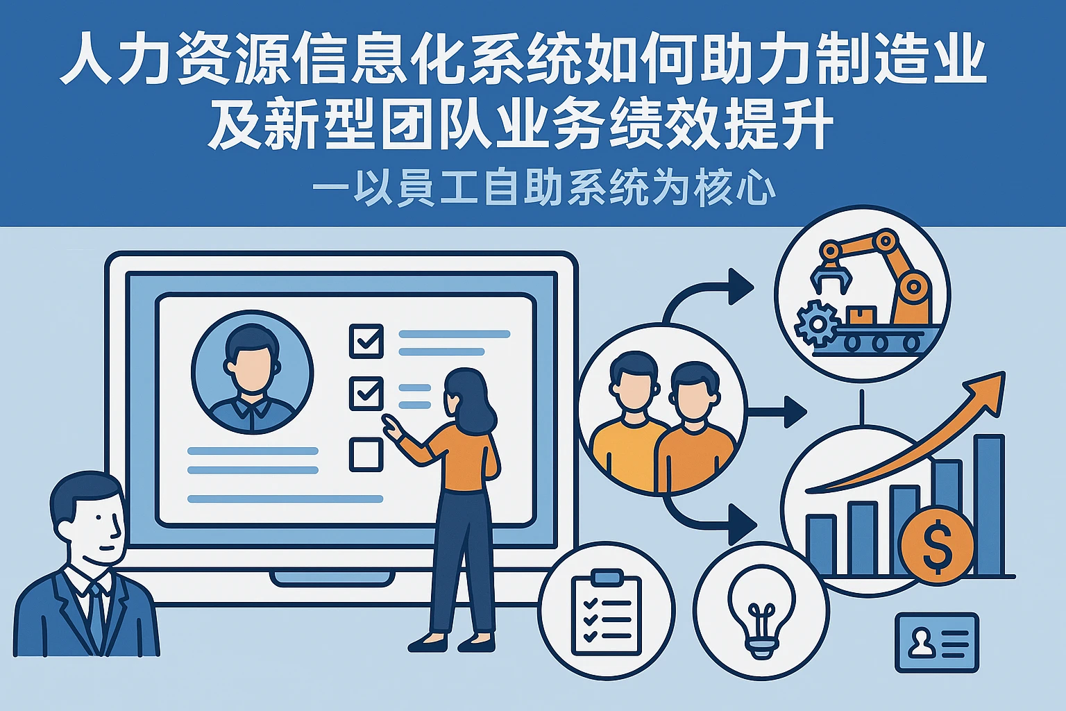人力资源信息化系统如何助力制造业及新型团队业务绩效提升 —— 以员工自助系统为核心