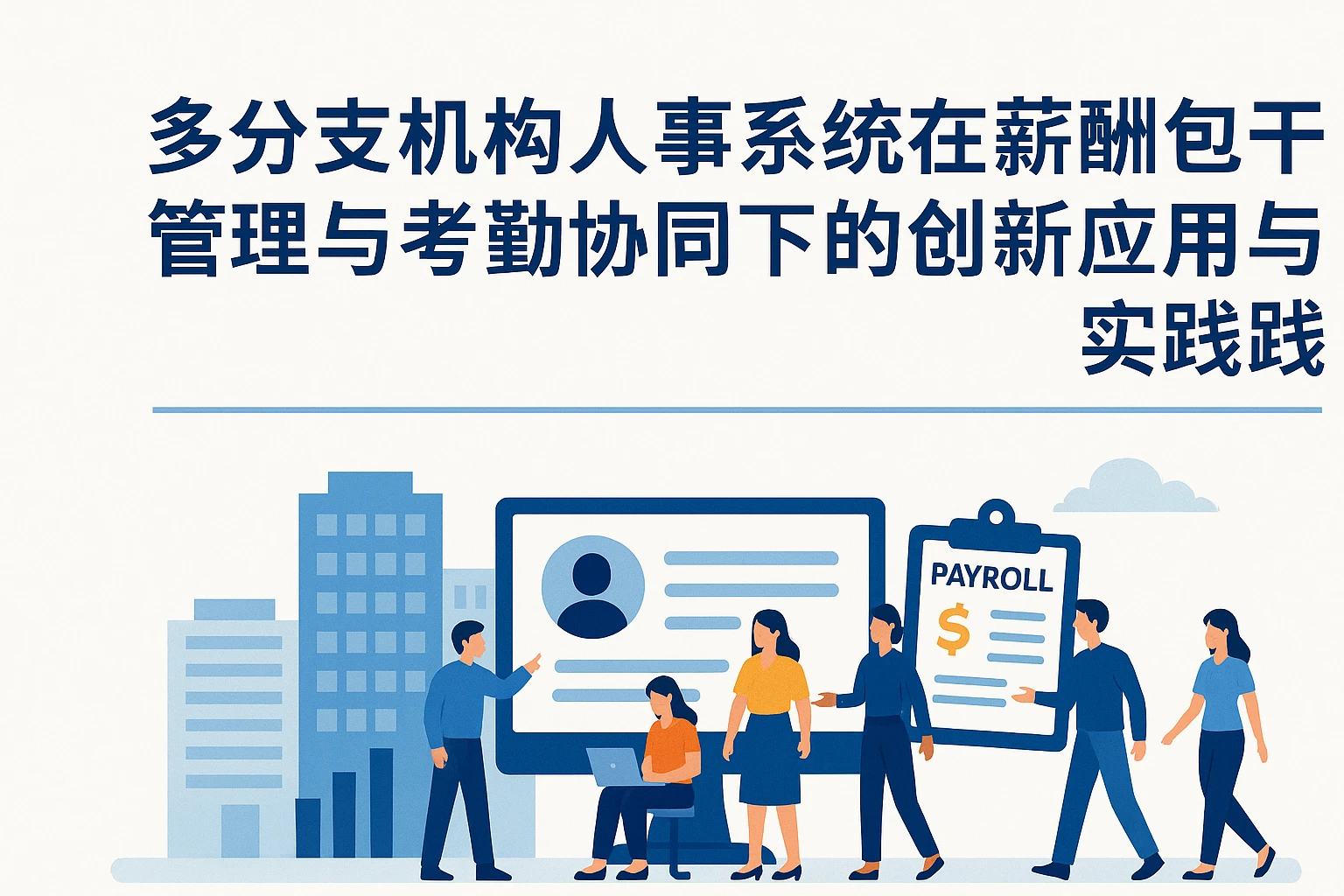 多分支机构人事系统在薪酬包干管理与考勤协同下的创新应用与实践
