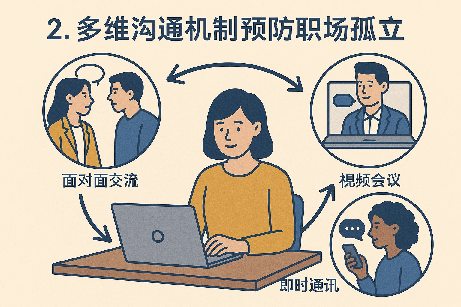 2. 多维沟通机制预防职场孤立