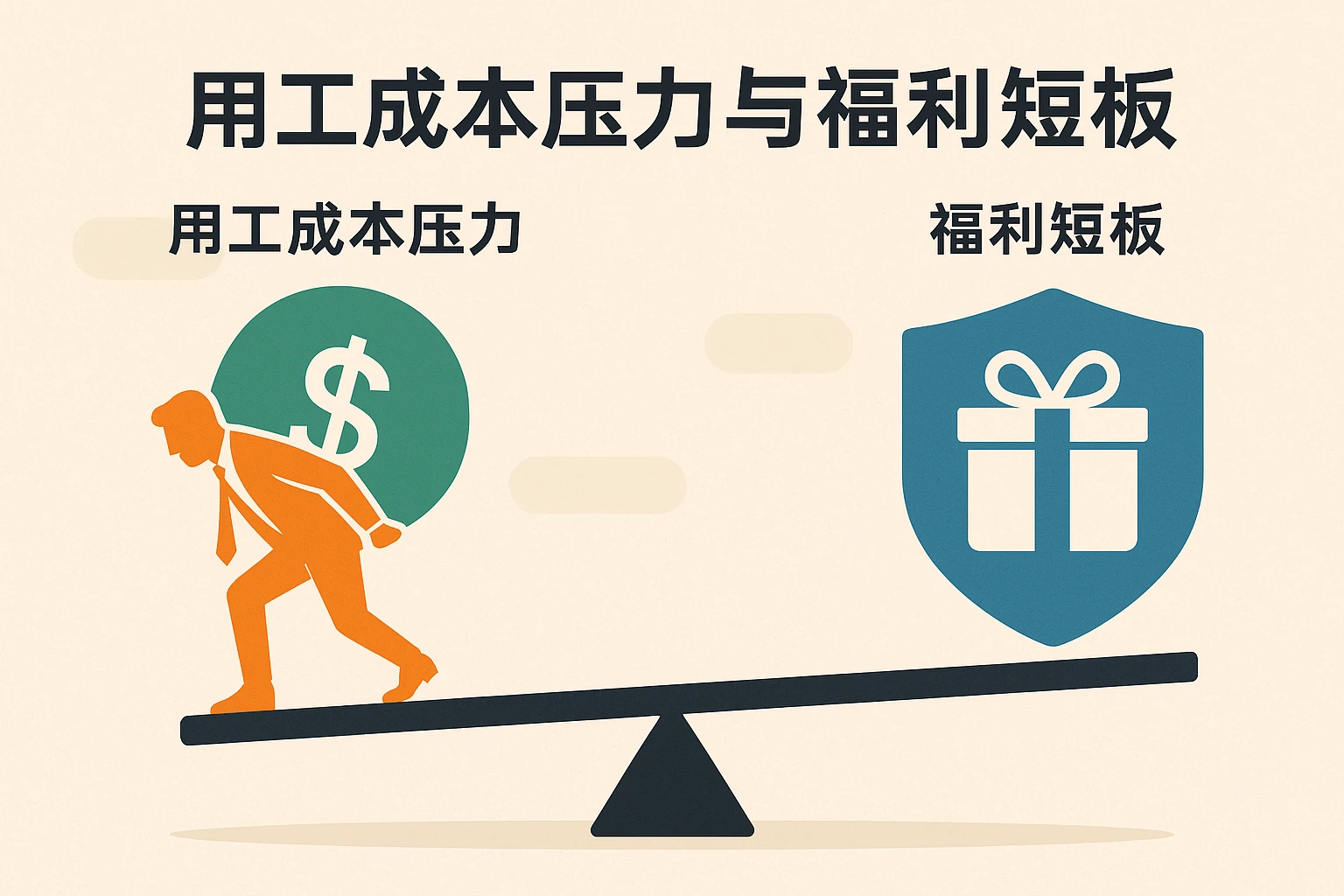 用工成本压力与福利短板