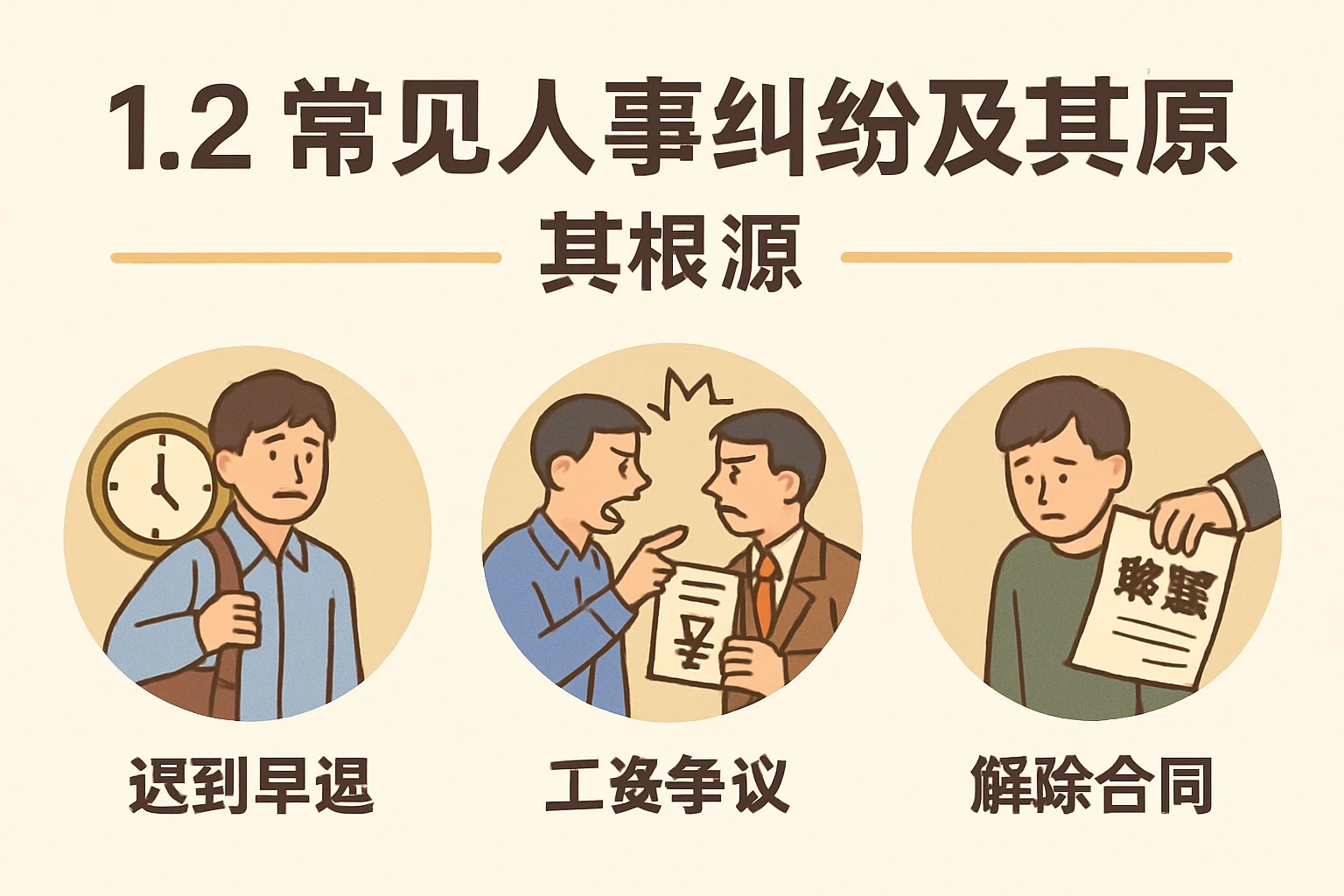 1.2 常见人事纠纷及其根源
