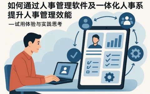 如何通过人事管理软件及一体化人事系统提升人事管理效能——试用体验与实践思考