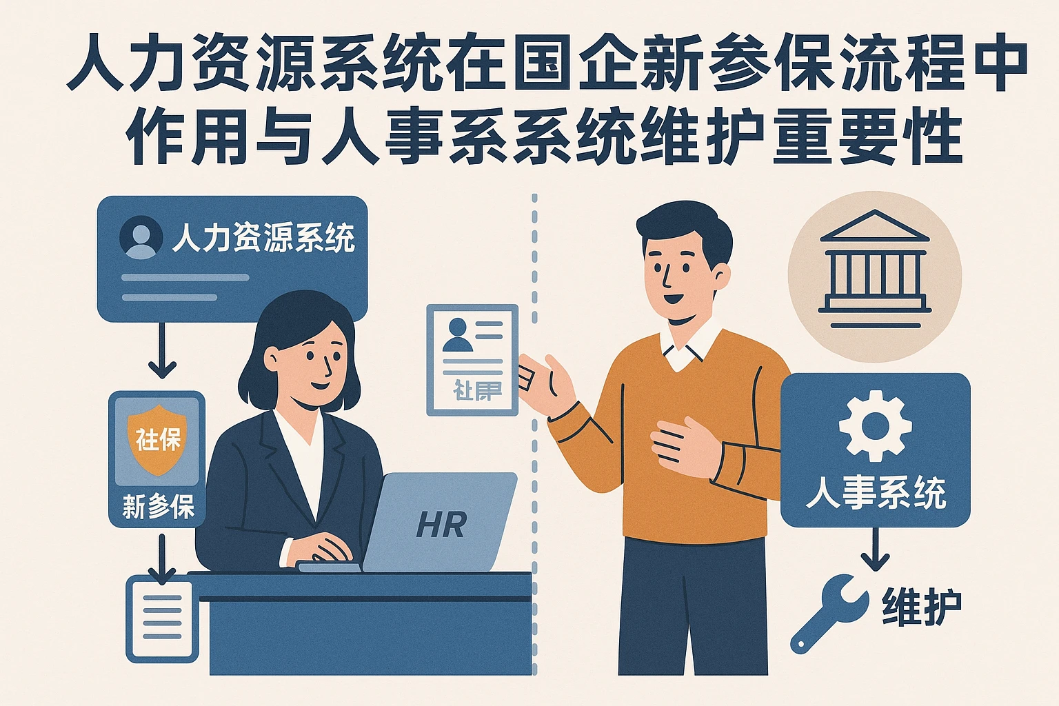 人力资源系统在国企新参保流程中的作用与人事系统维护的重要性