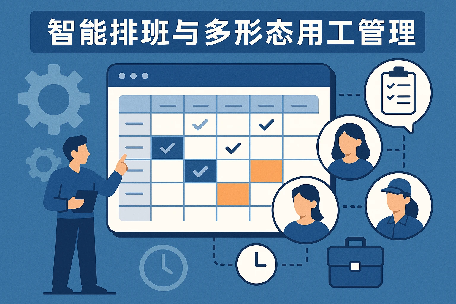 智能排班与多形态用工管理