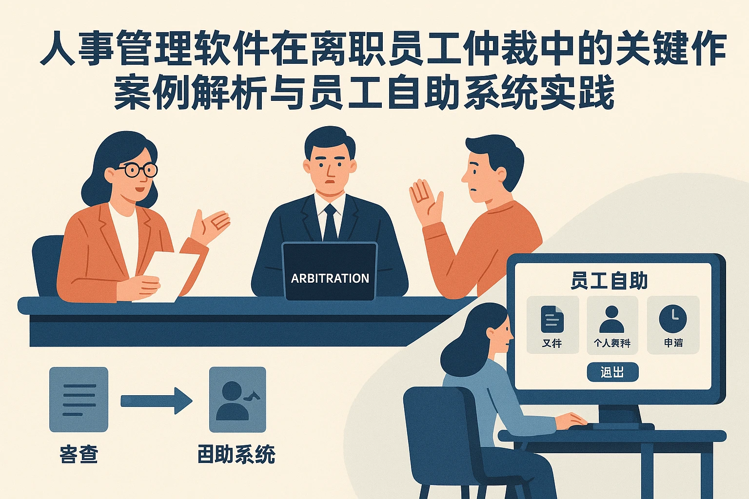 人事管理软件在离职员工仲裁中的关键作用：案例解析与员工自助系统实践