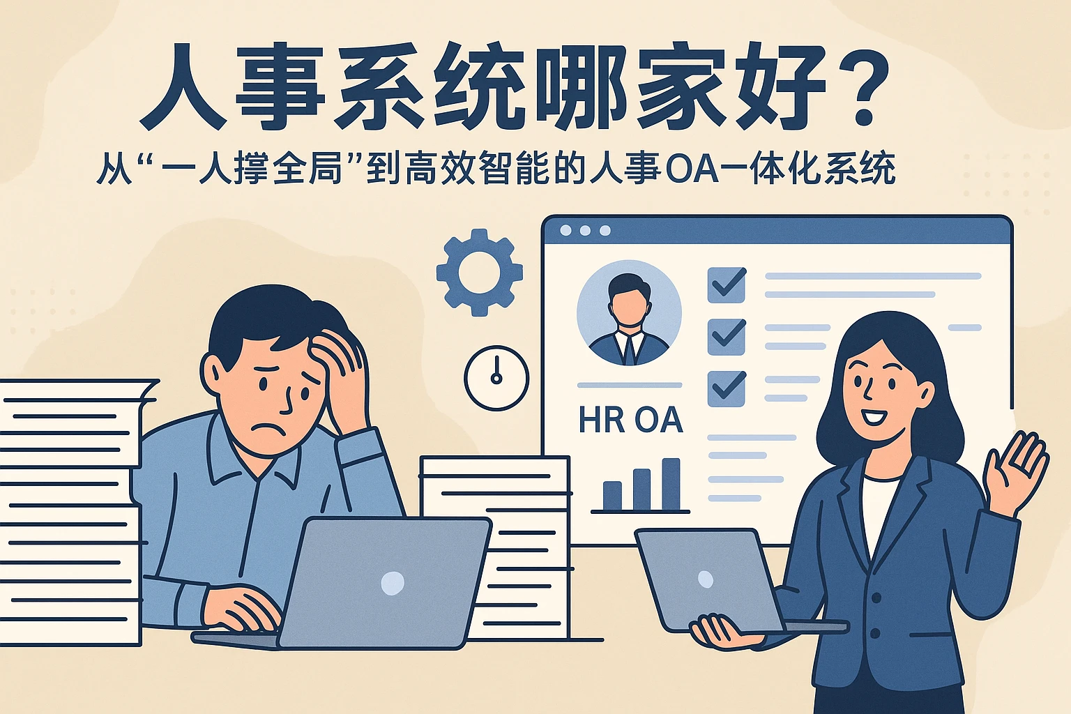 人事系统哪家好？从“一人撑全局”到高效智能的人事OA一体化系统