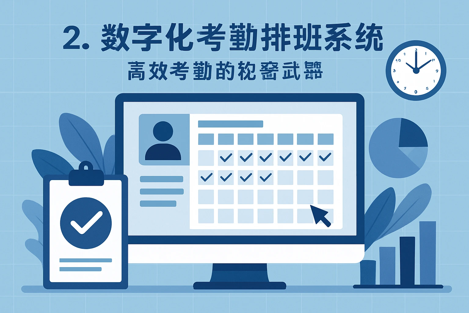 2. 数字化考勤排班系统：高效考勤的秘密武器