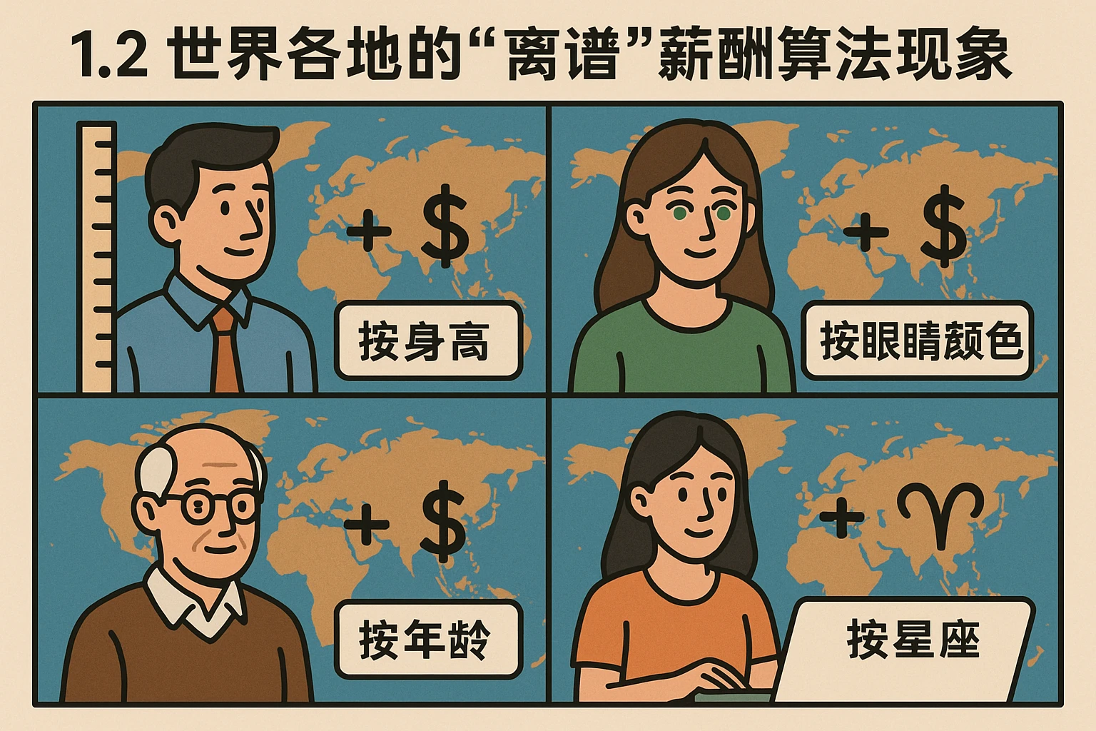1.2 世界各地的“离谱”薪酬算法现象