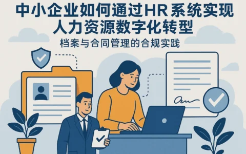 中小企业如何通过HR系统实现人力资源数字化转型——档案与合同管理的合规实践