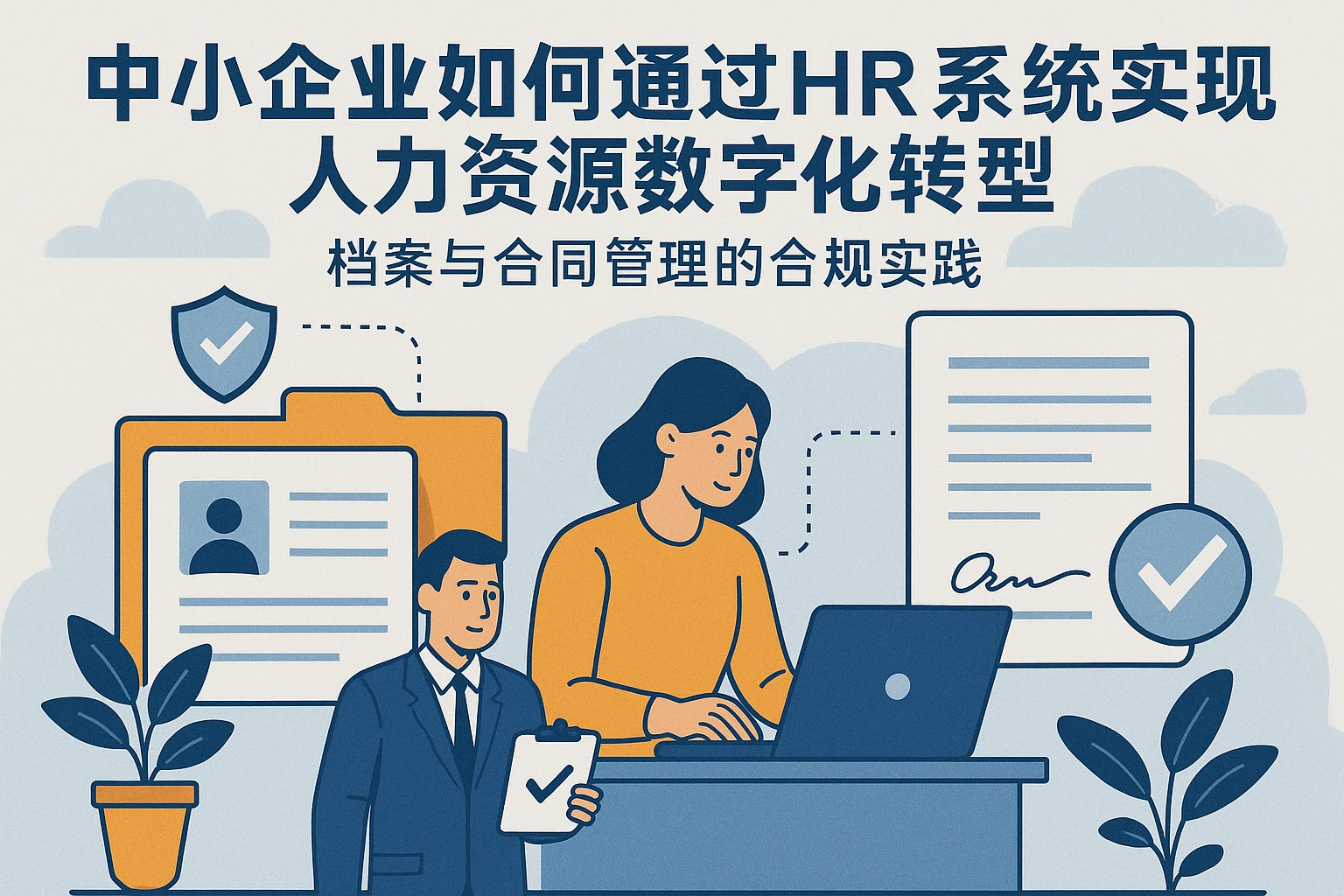 中小企业如何通过HR系统实现人力资源数字化转型——档案与合同管理的合规实践