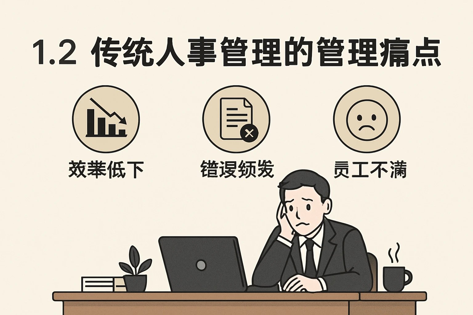 1.2 传统人事管理的管理痛点