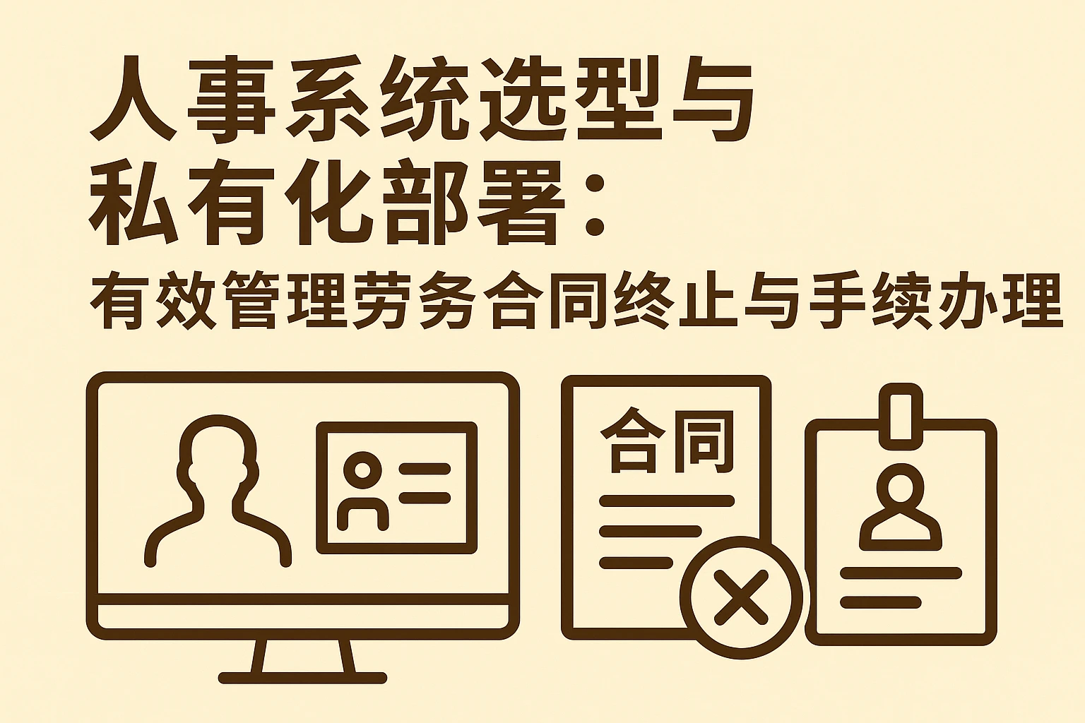 人事系统选型与私有化部署：有效管理劳务合同终止与手续办理