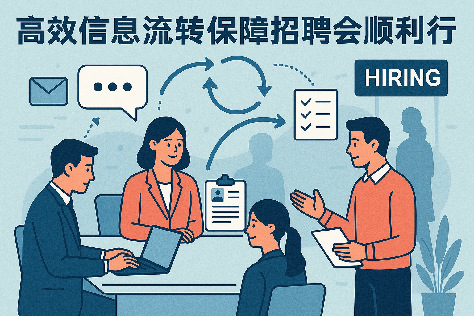 高效信息流转保障招聘会顺利进行