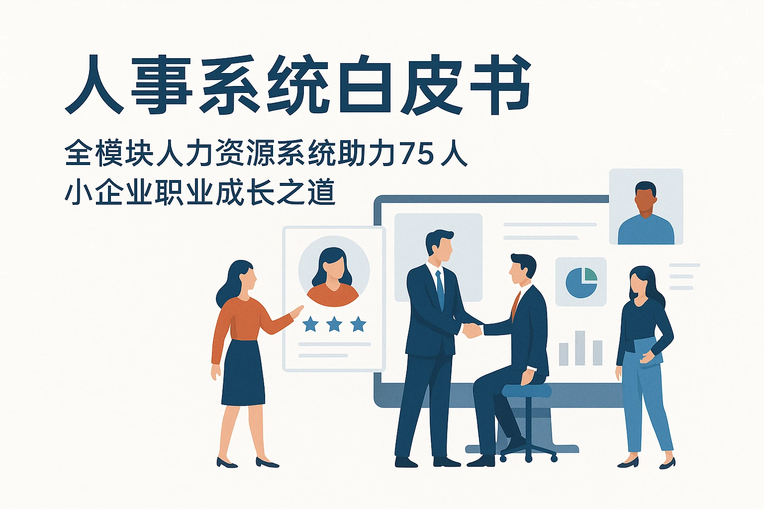 人事系统白皮书：全模块人力资源系统助力75人小企业职业成长之道