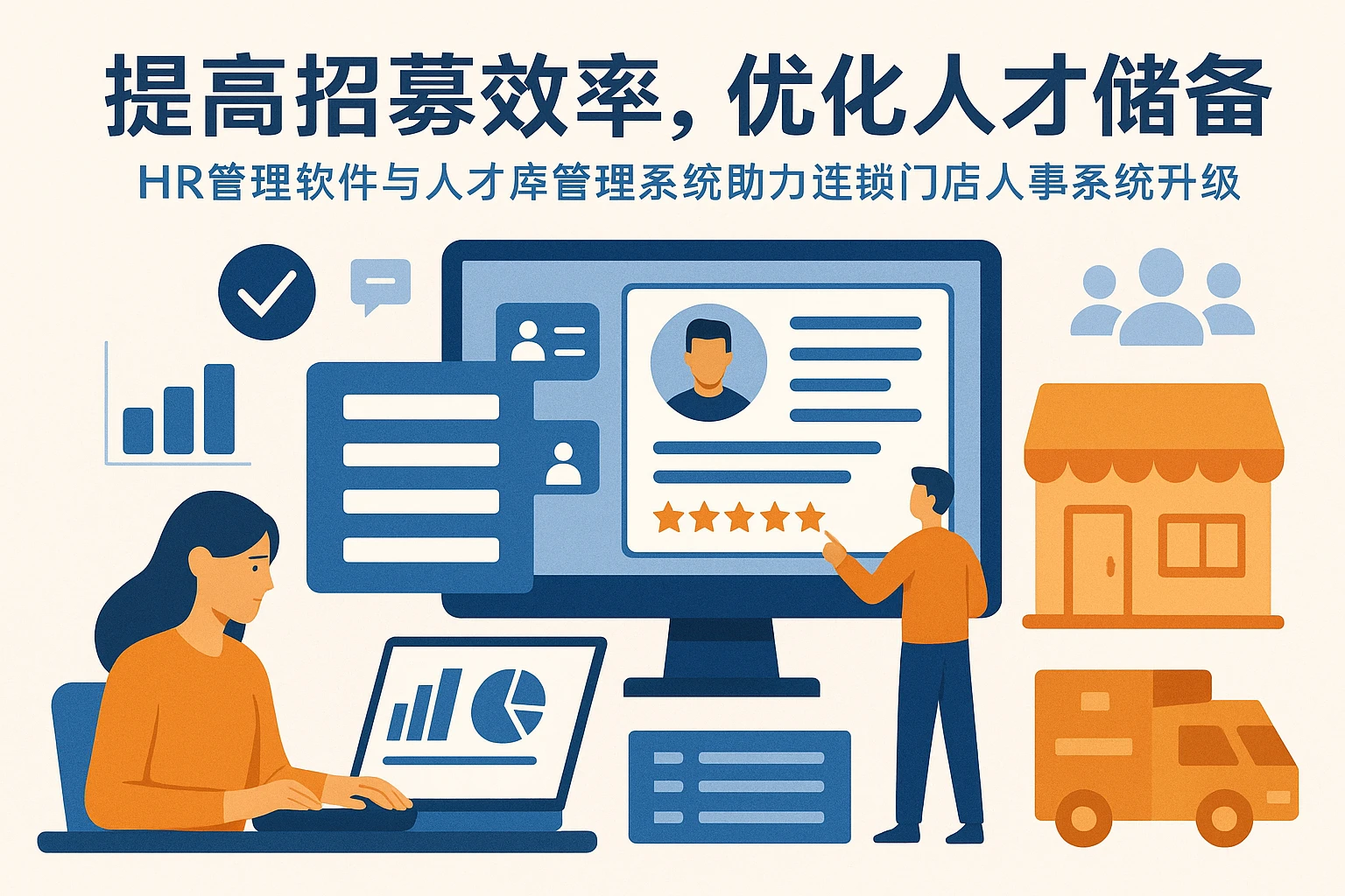 提高招募效率，优化人才储备 —— HR管理软件与人才库管理系统助力连锁门店人事系统升级