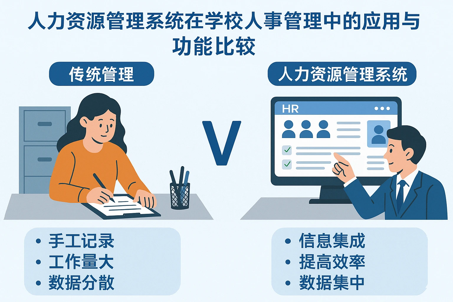 人力资源管理系统在学校人事管理中的应用与功能比较