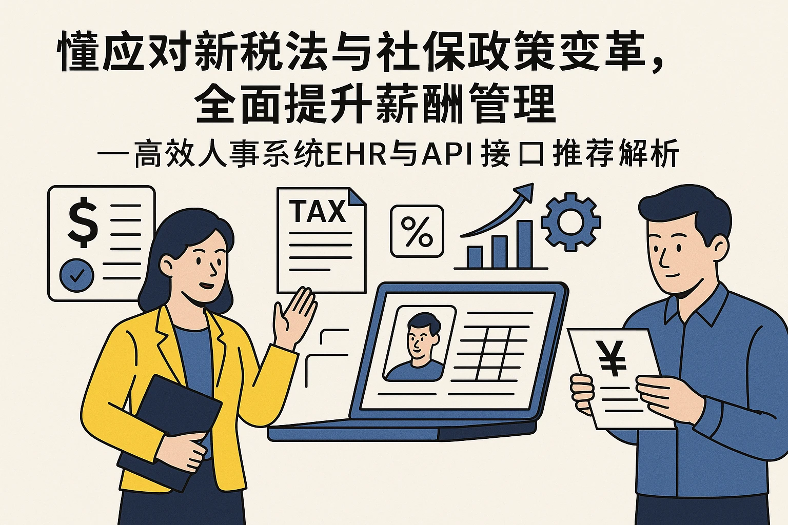 懂应对新税法与社保政策变革，全面提升薪酬管理——高效人事系统EHR与API接口推荐解析