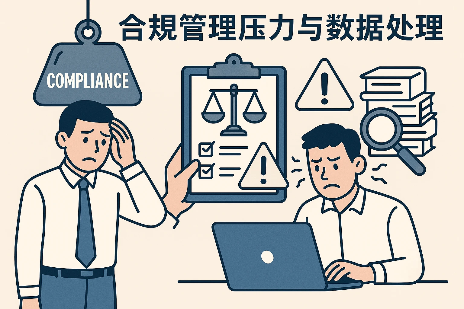 合规管理压力与数据处理痛点