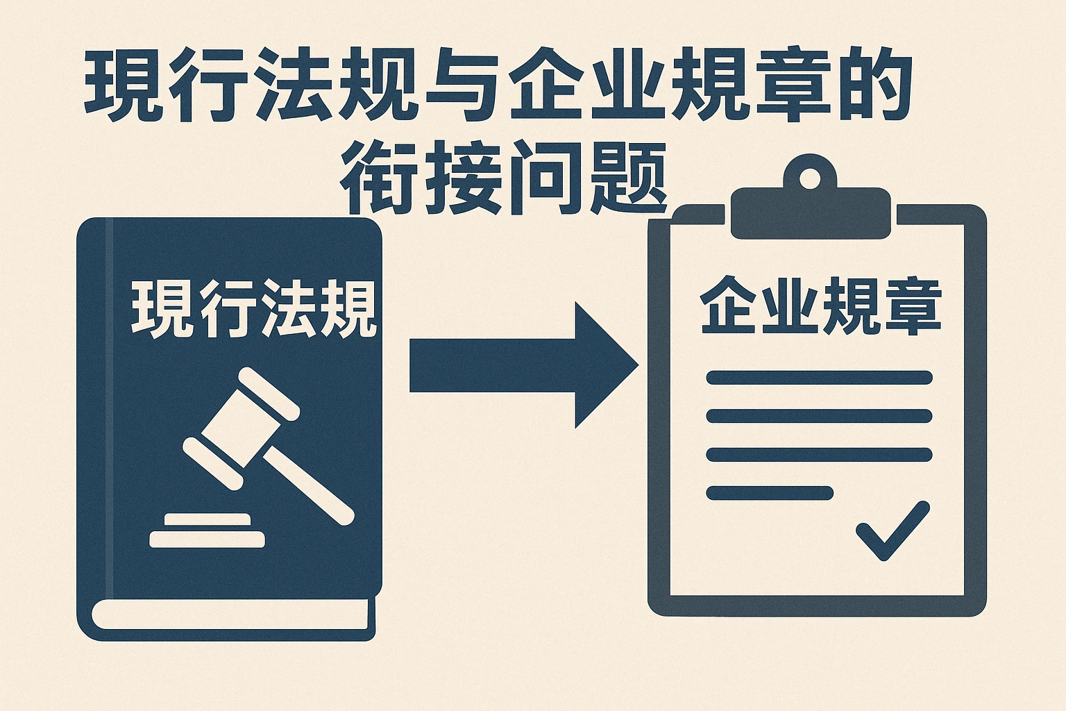 现行法规与企业规章的衔接问题