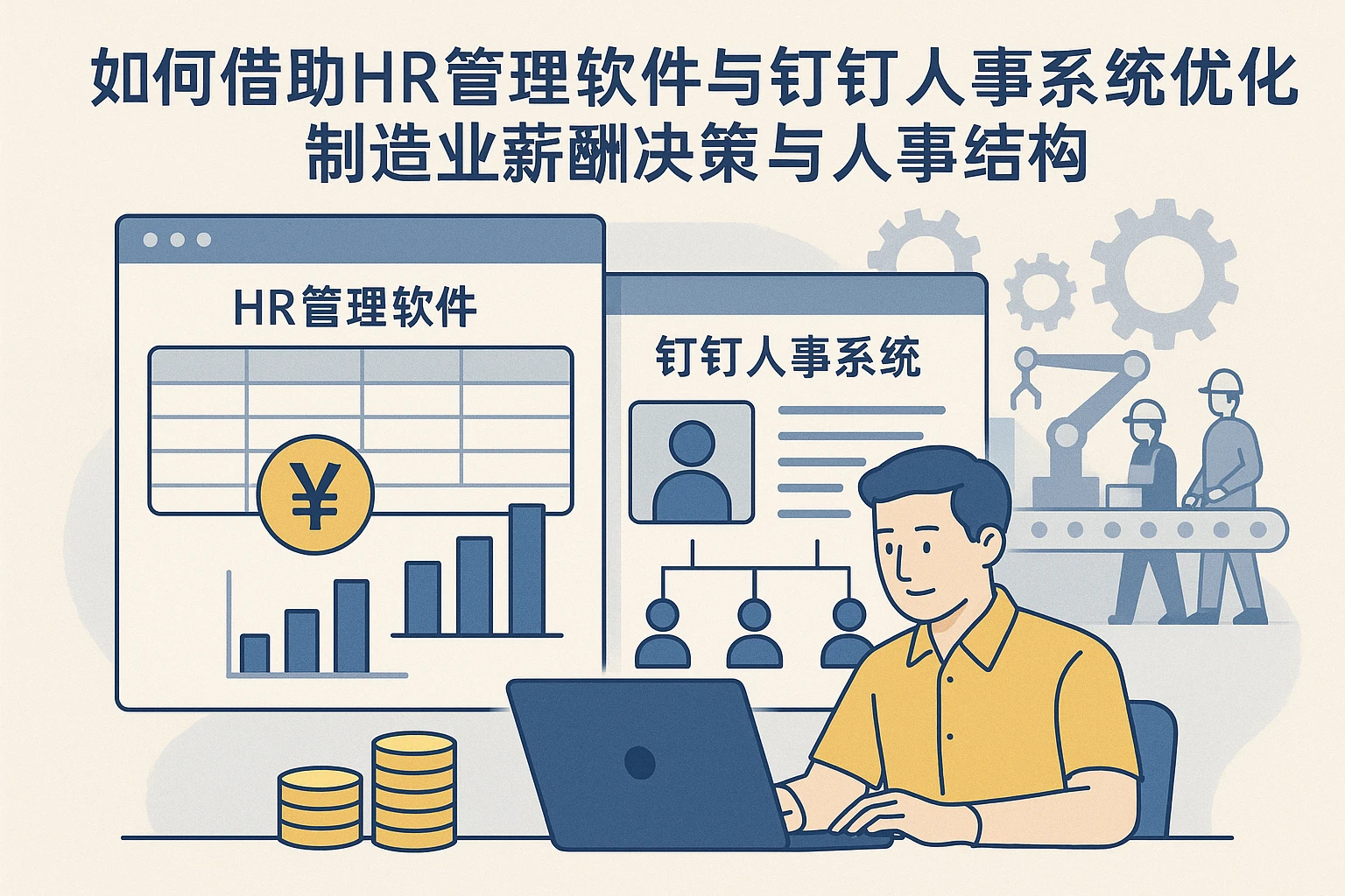 如何借助HR管理软件与钉钉人事系统优化制造业薪酬决策与人事结构